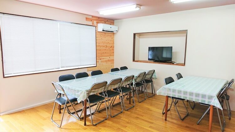 千倉自動車教習所の学校寮の食堂