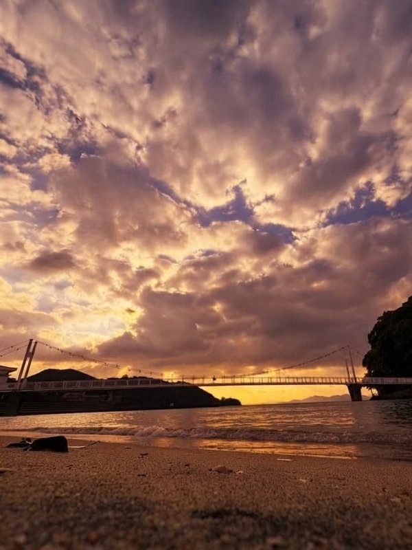 不知火海の夕日