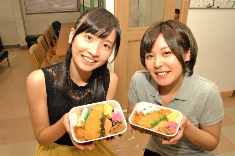 一関ファーストドライビングスクールの食事の例(お弁当)