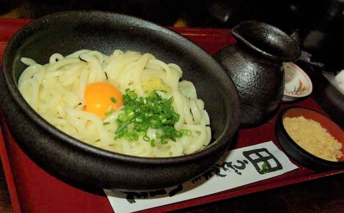 讃岐うどんの釜玉