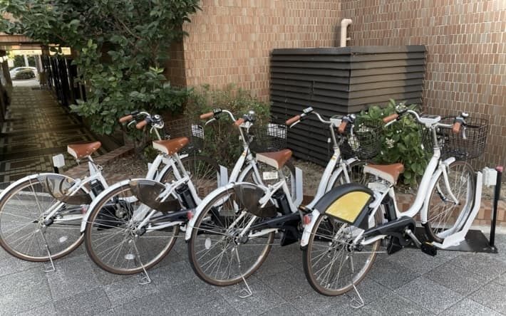 貸し出し用の自転車