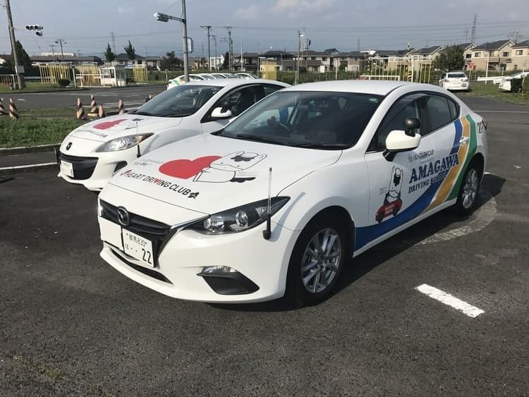 前橋天川自動車教習所の教習車