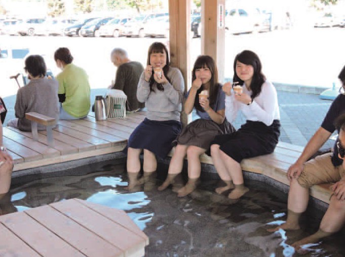 道の駅の足湯