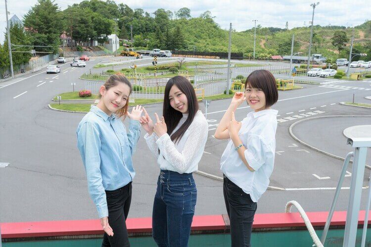 本宮自動車学校の教習コースの合宿生