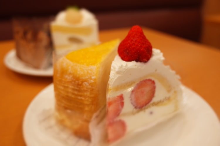 おもてなしクーポンで食べられるケーキ