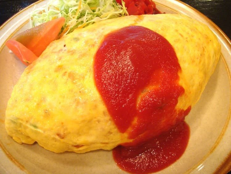 提携レストランのオムライス