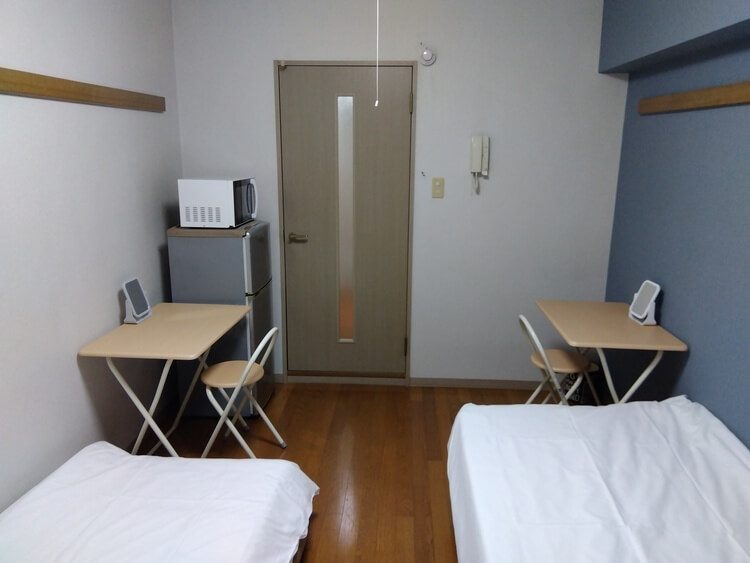 静岡菊川自動車学校の男性寮ベルグラントの部屋