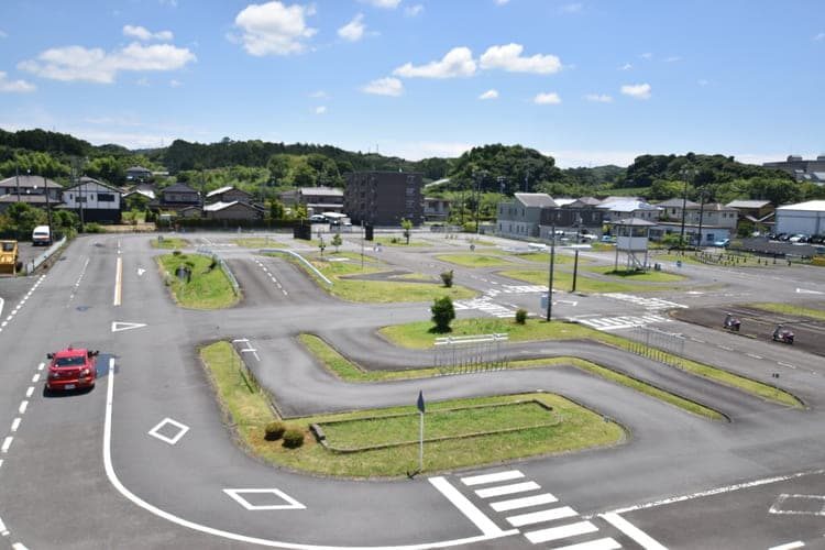 上から見た静岡菊川自動車学校の教習コース