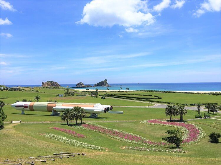 種子島自動車学校のコースと海