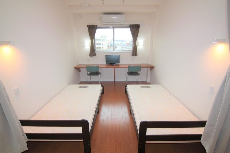 種子島自動車学校の学校寮の相部屋