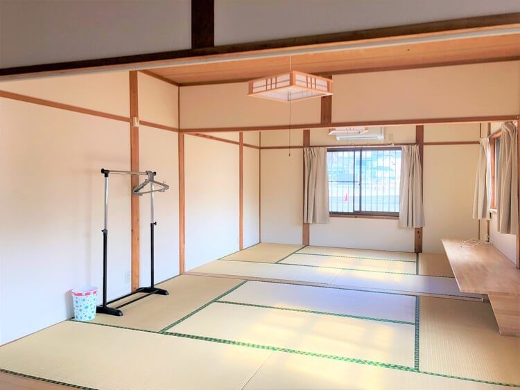 種子島自動車学校の学校寮の和室