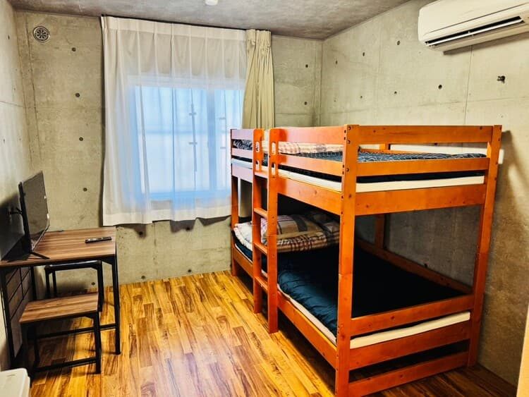 WAPMAPレジデンスの二段ベッドの部屋