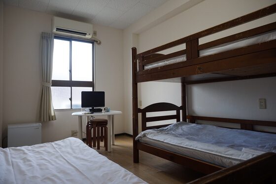 男性専用の寮オリーブの部屋